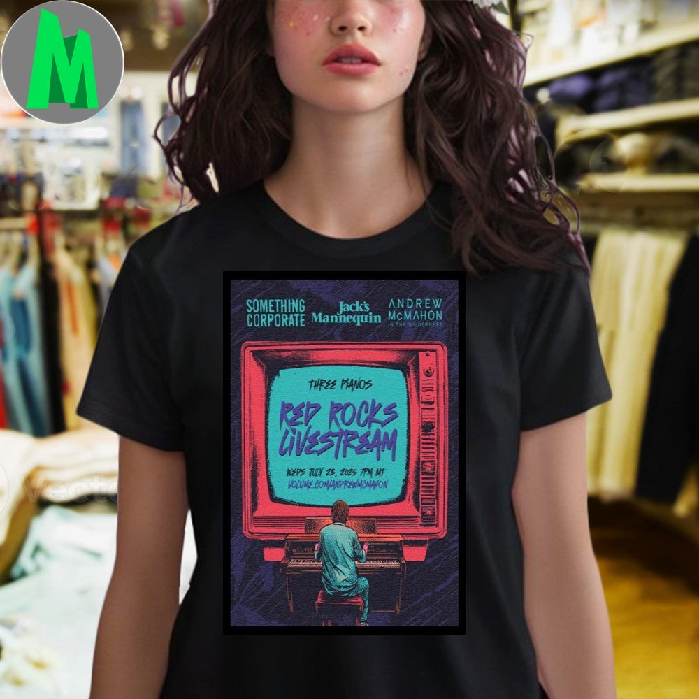 Design Red Rocks Livestream Poster Andrew McMahon Shirt