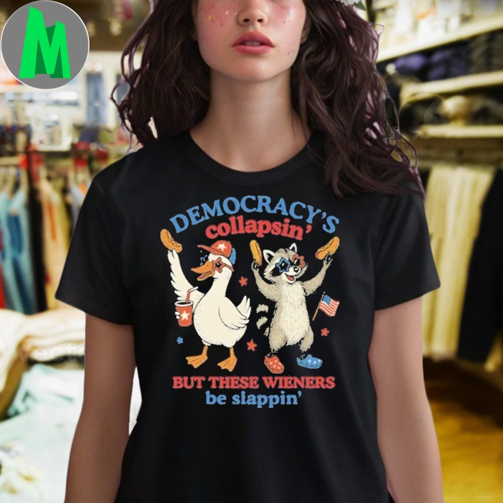 Design Rejecting Kings Since 1776 Raccoon 4th of July T-Shirt