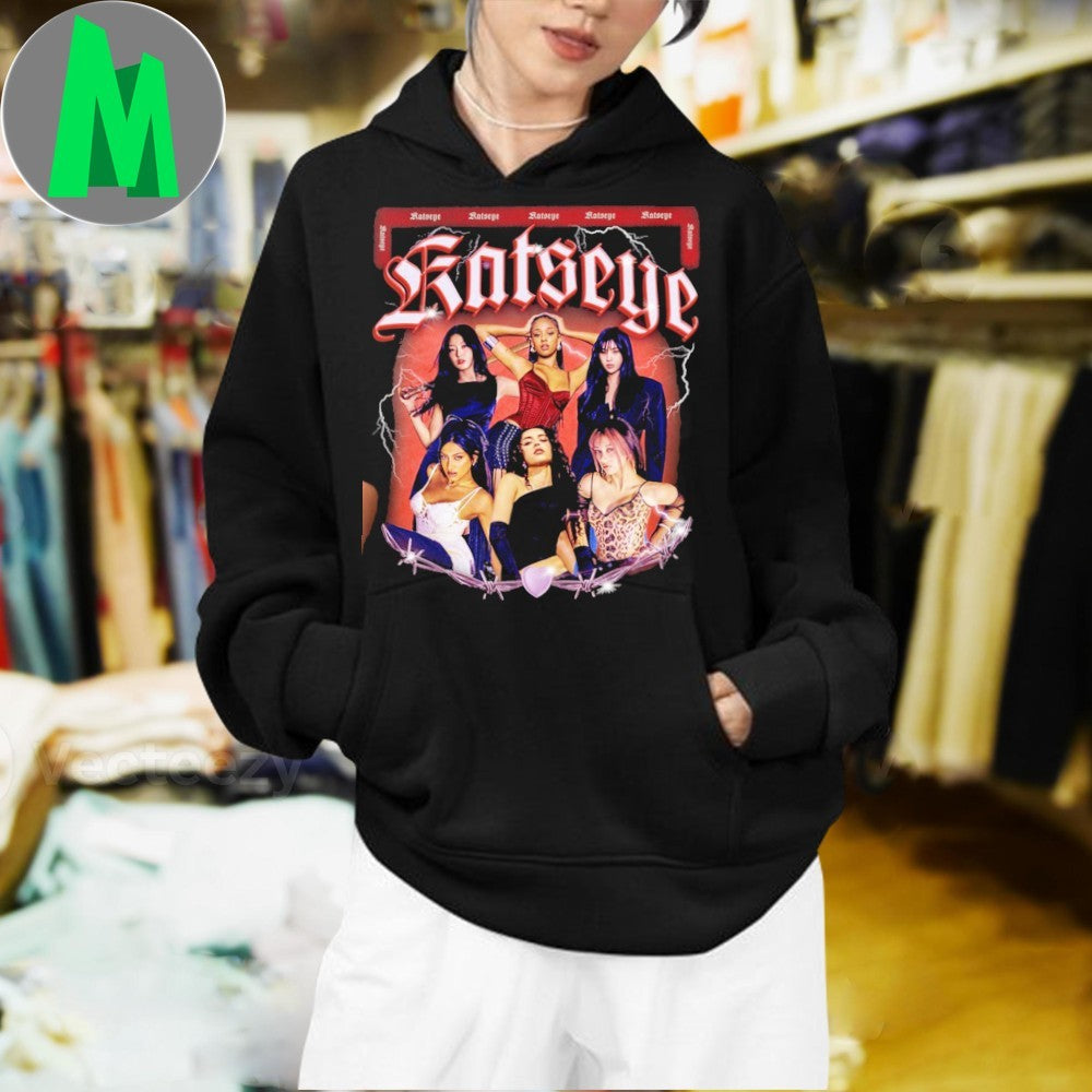 Design Retro Katseye Kpop Lightning Shirt