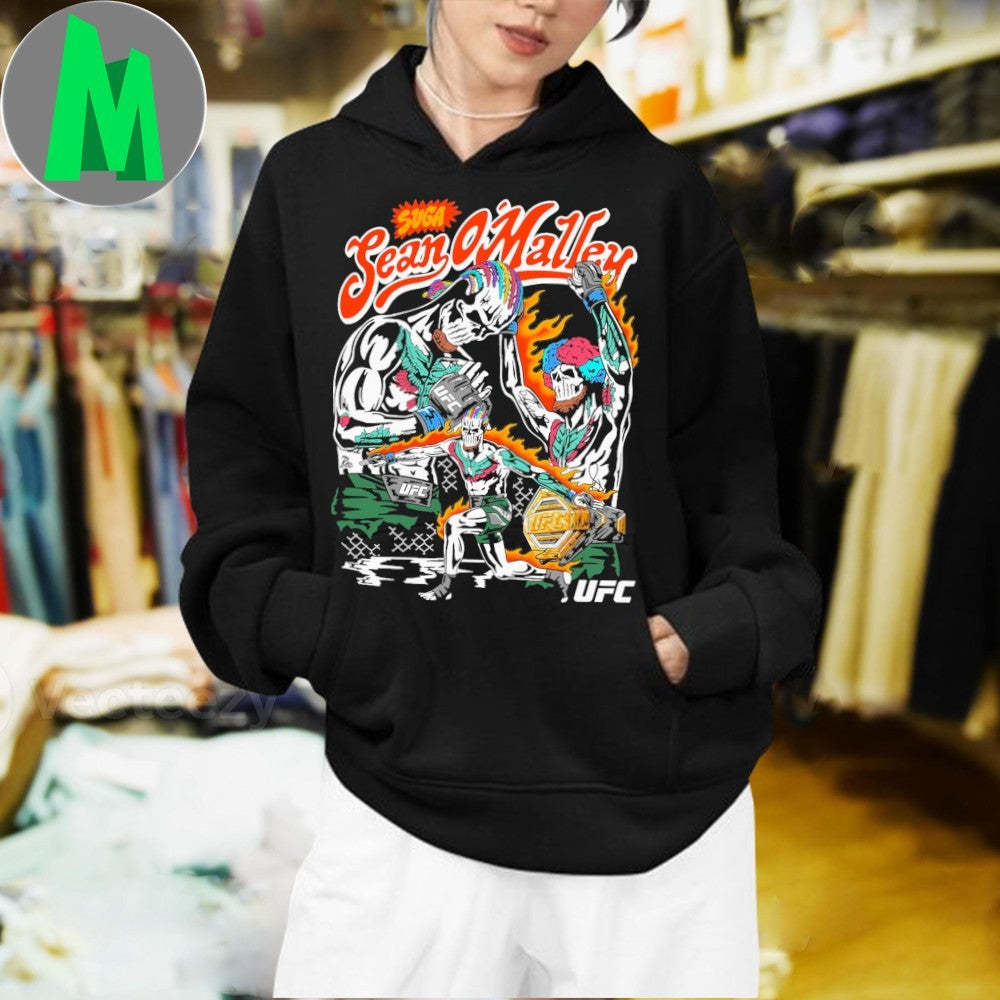 Design Sean O’Malley Warren Lotas UFC MMA Fighter Collaboration Fan Apparel Graphic T-Shirt