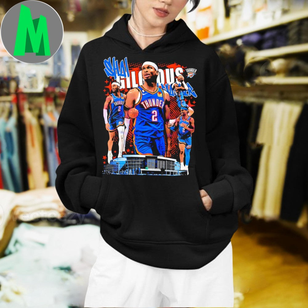 Design Shai Gilgeous Alexander Oklahoma City Thunder Superstar CollageShai Gilgeous Alexander Oklahoma City Thunder Superstar Collage Shirt