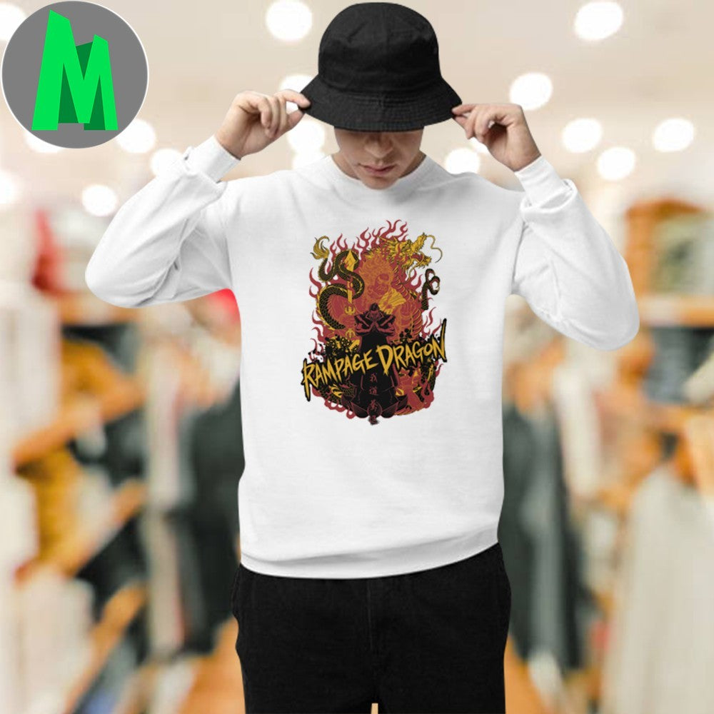 Design Shingo Takagi Unmoving Rampage Dragon Japanese Style Wrestling Fan T-Shirt