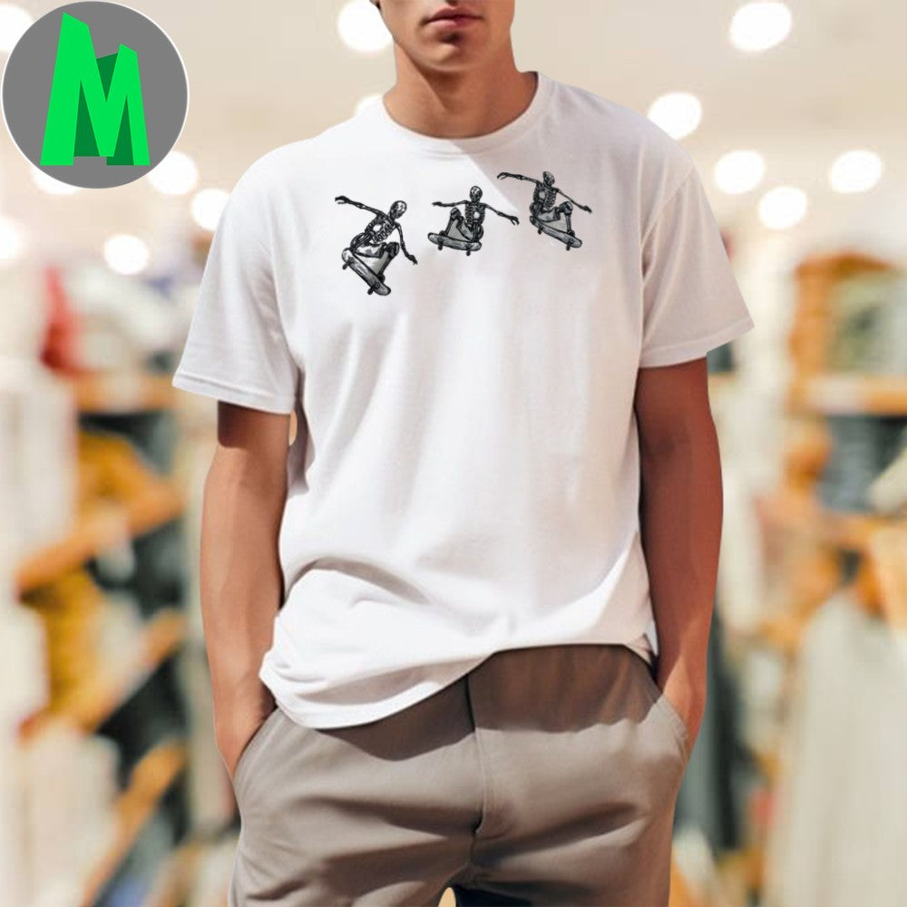 Design Skateboarding Skeletons Graphic T-Shirt