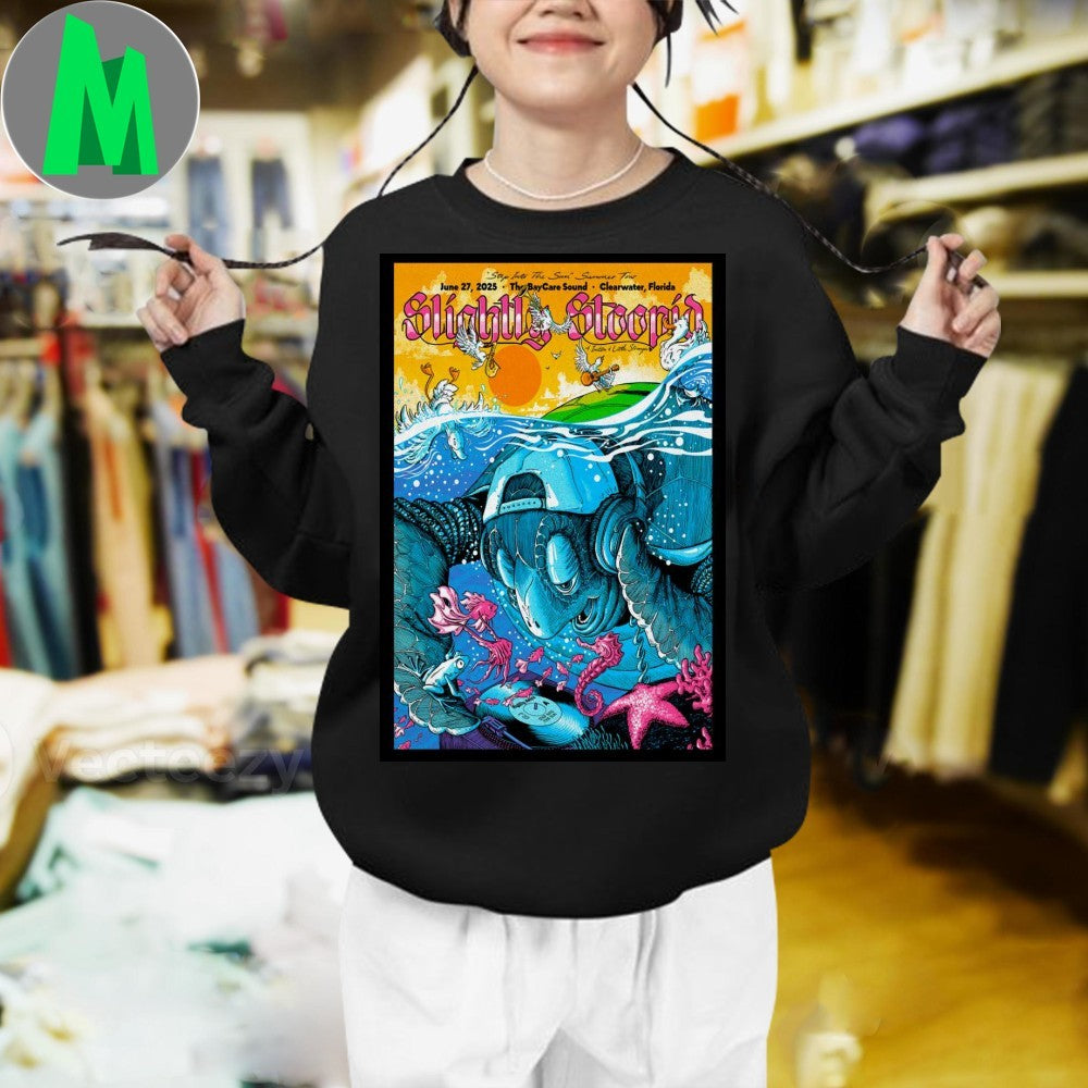 Design Slightly Stoopid Clearwater, Florida 2025 Poster Shirt