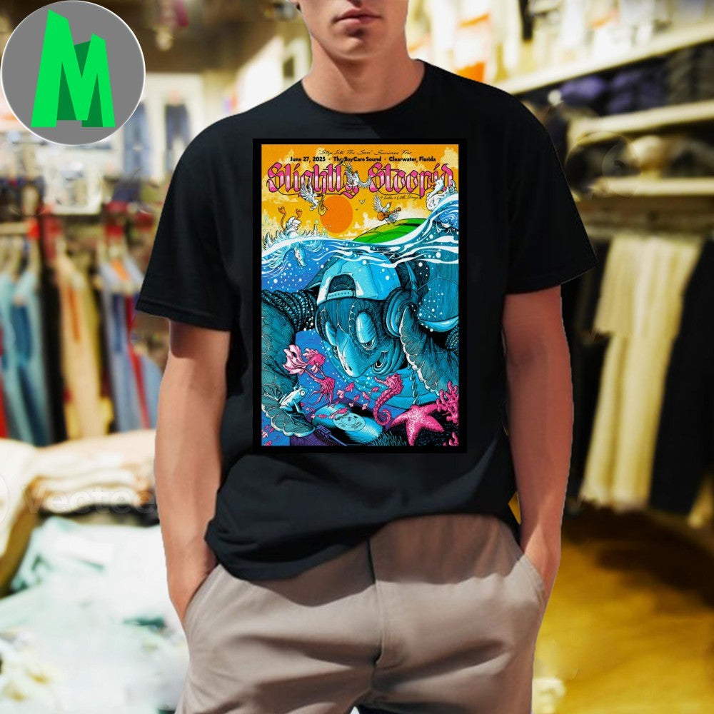 Design Slightly Stoopid Clearwater, Florida 2025 Poster Shirt