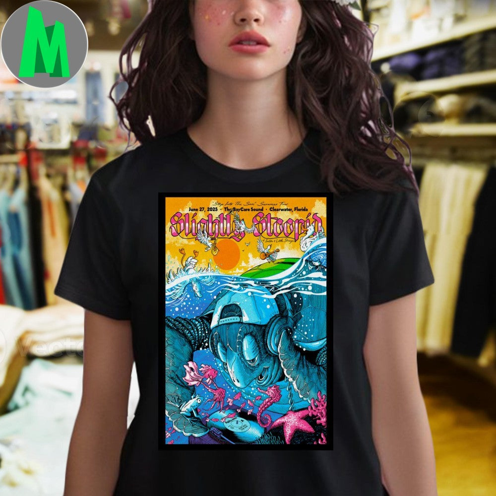 Design Slightly Stoopid Clearwater, Florida 2025 Poster Shirt