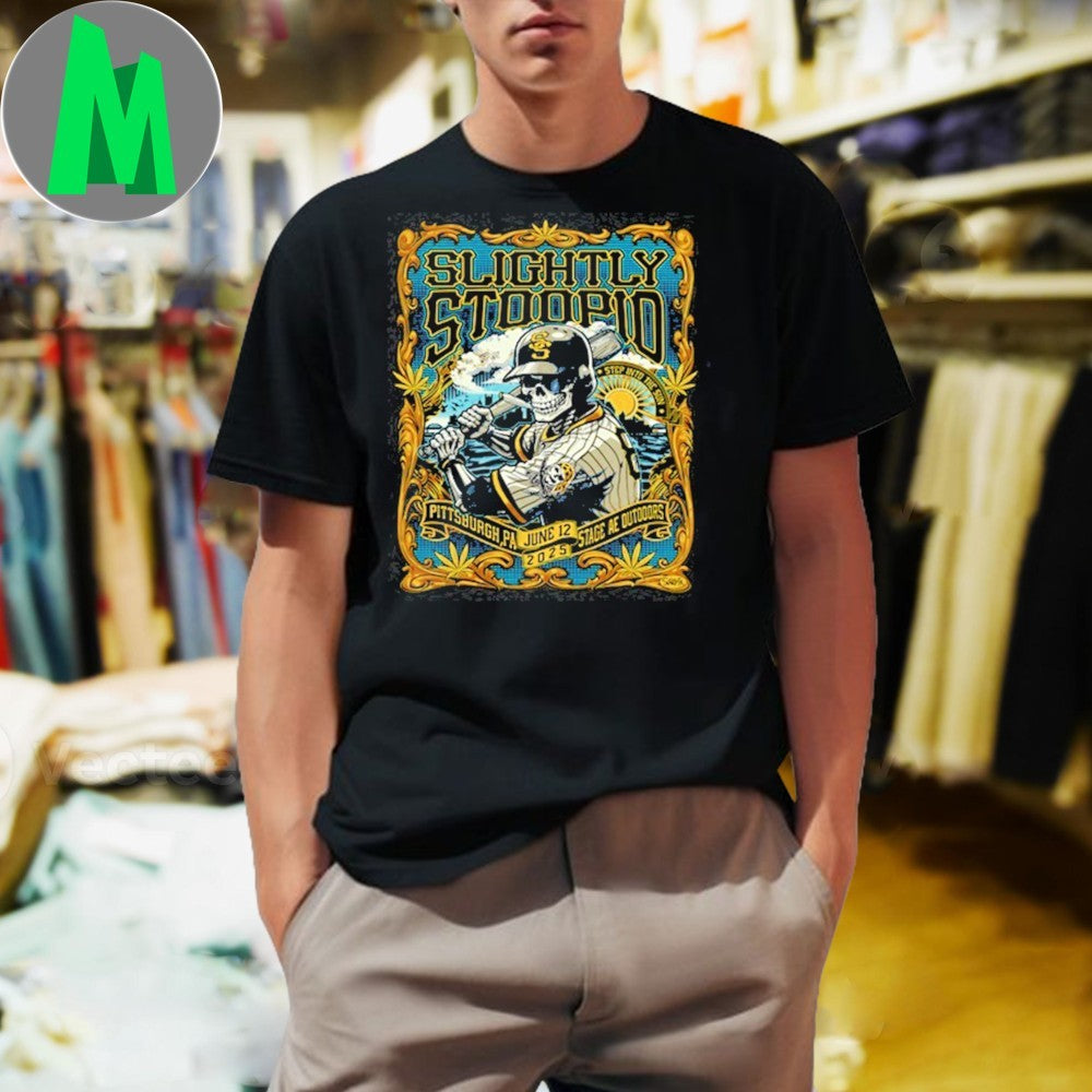 Design Slightly Stoopid Pittsburgh PA June 12 2025 Concert Shirt