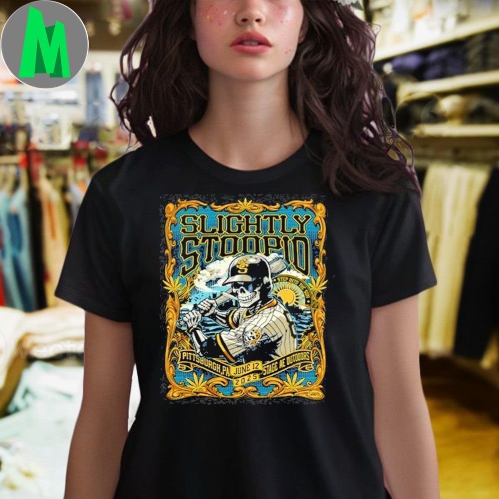 Design Slightly Stoopid Pittsburgh PA June 12 2025 Concert Shirt