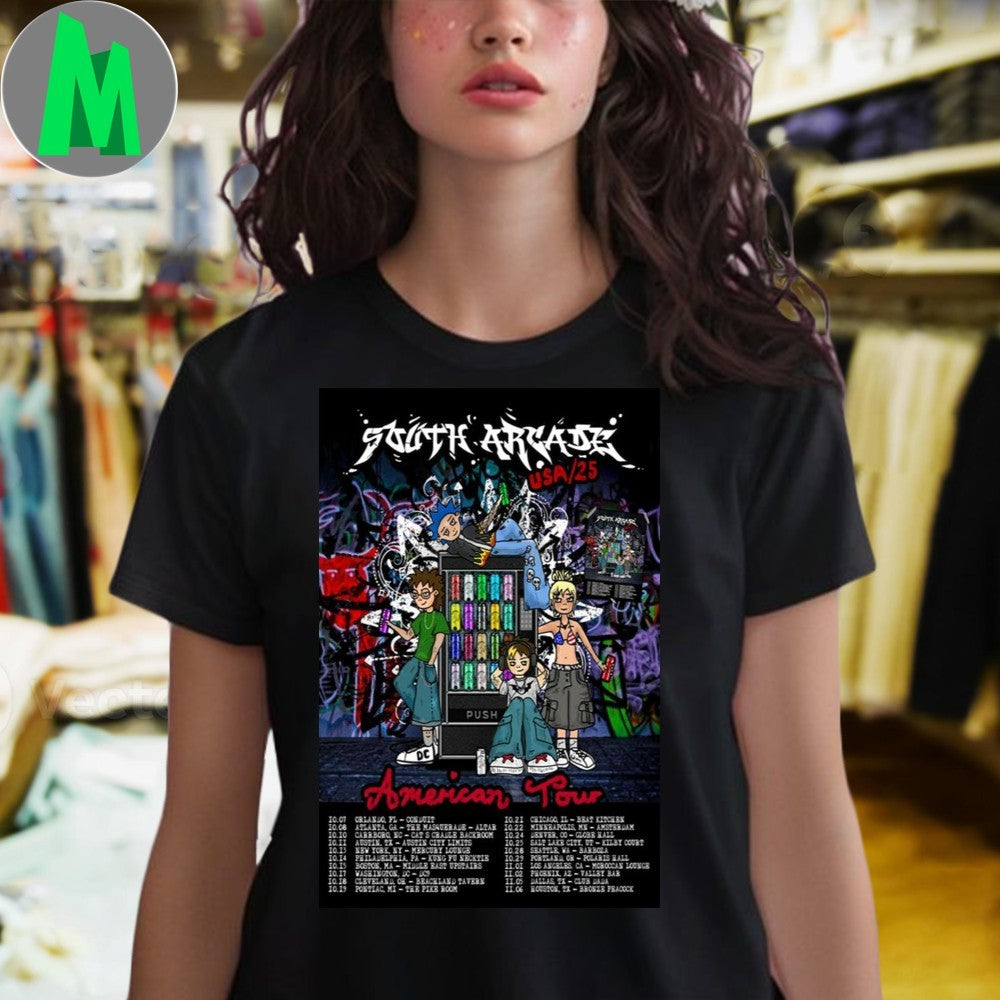 Design South Arcade American Tour Poster T-Shirt