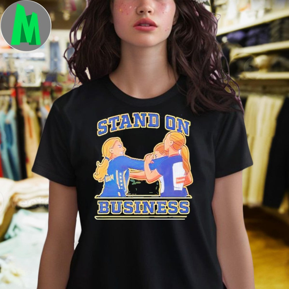 Design Stand On Business Fighting Women Graphic T-Shirt