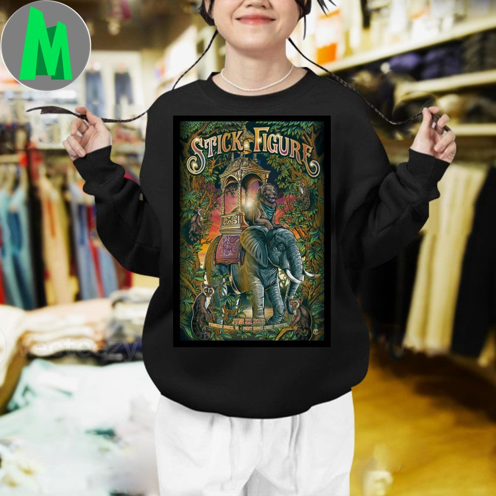 Design Stick Figure Point Break Music Festival June 22, 2025 Concert Poster Graphic T-Shirt