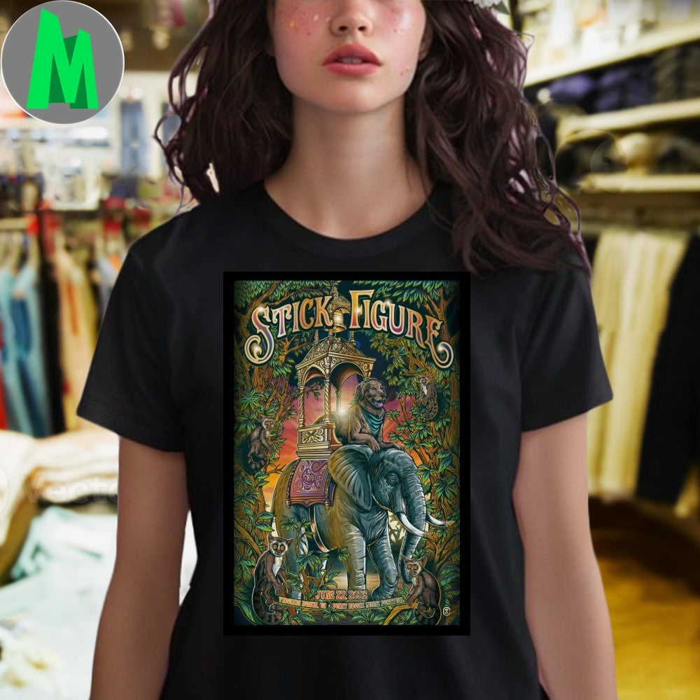 Design Stick Figure Point Break Music Festival June 22, 2025 Concert Poster Graphic T-Shirt