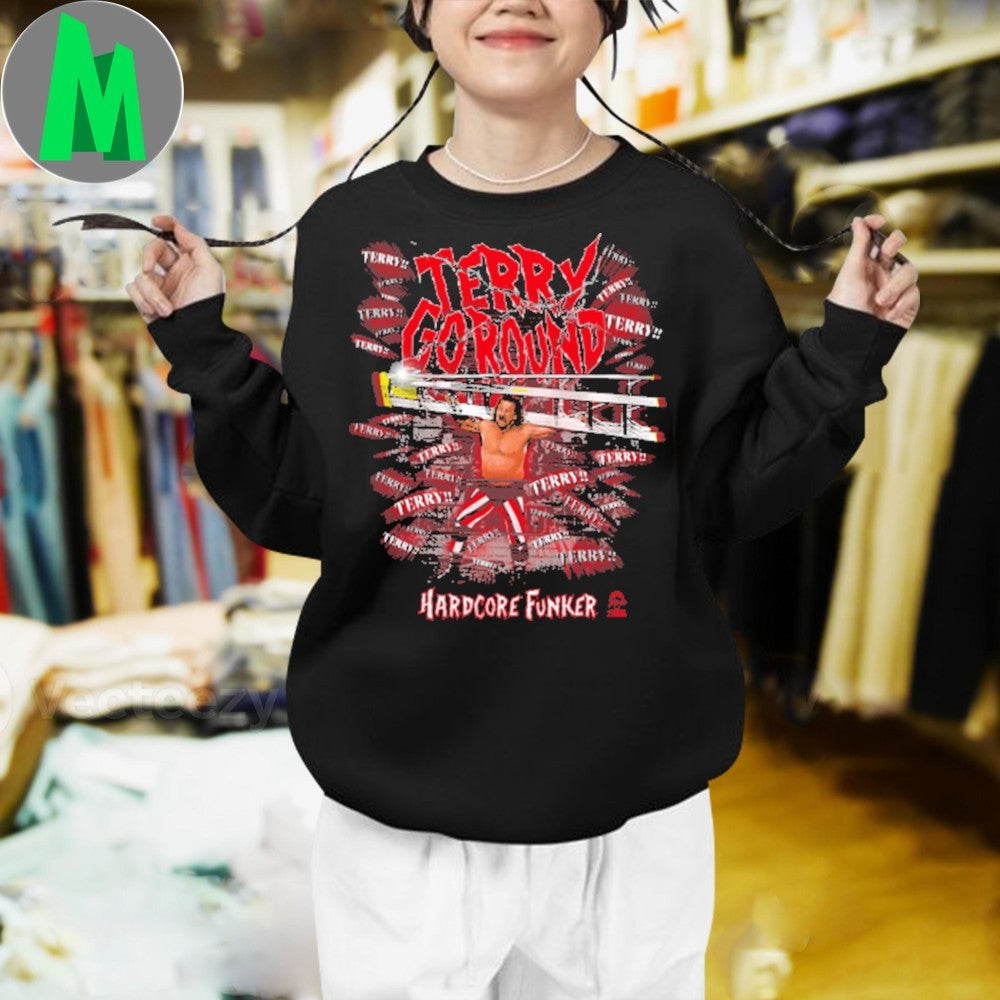 Design Terry Funk Terry-Go-Round Hardcore Funker Wrestling T-Shirt