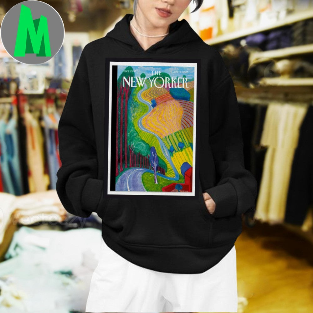 Design The New Yorker Magazine Cover Art June 9 2025 Vintage Style Graphic T-Shirt