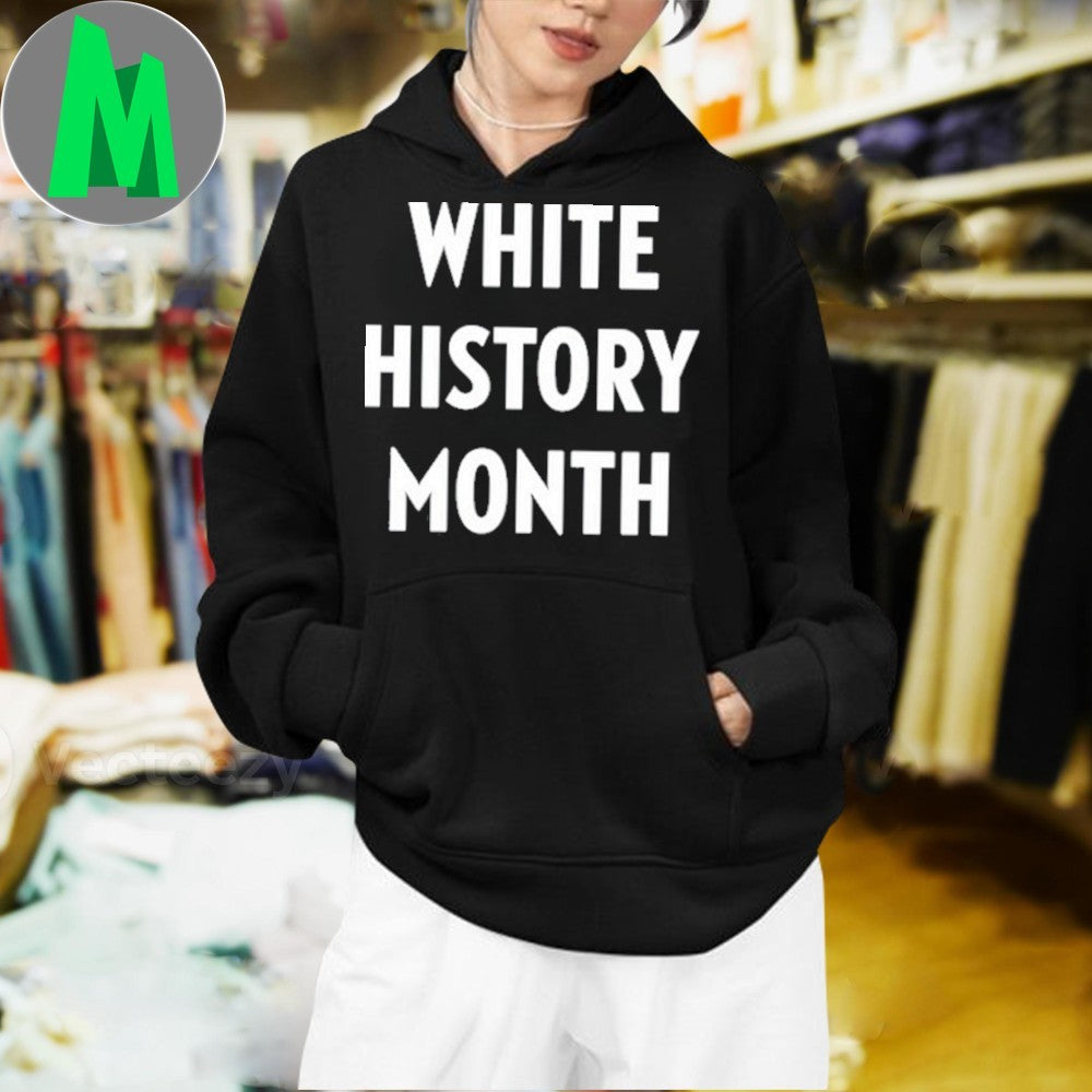 Design Tommy Robinson’s White History Month Slogan Graphic T-Shirt