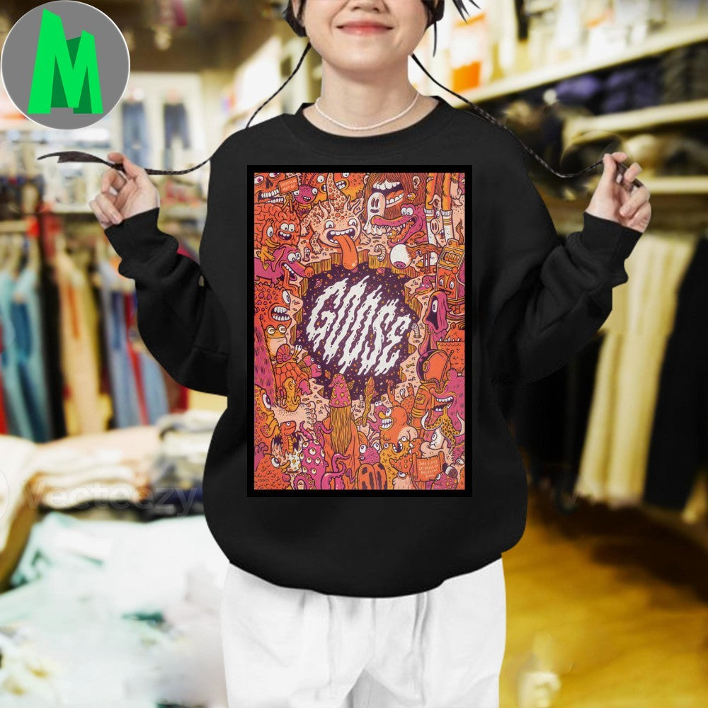 Design Tour 2025 Goose Las Vegas NV Brooklyn Bowl Monster Art Poster Shirt