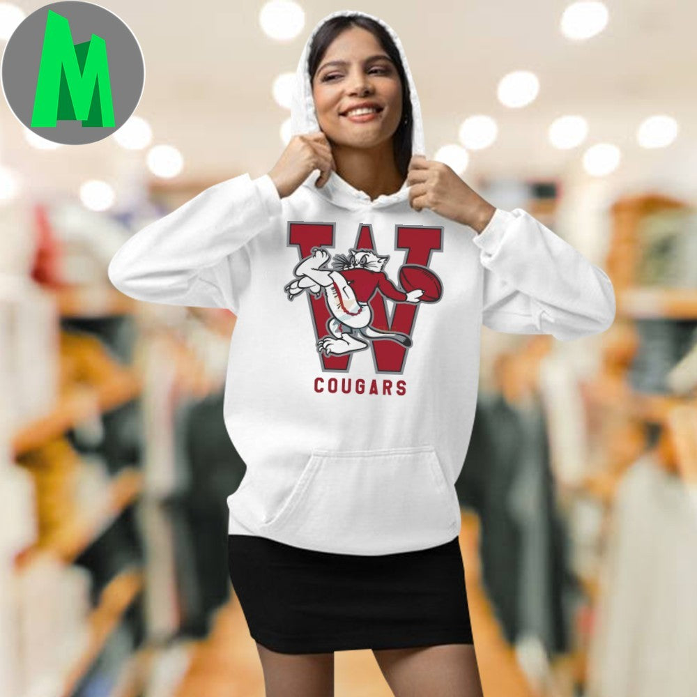 Design Wazzu Football Vintage Cougar Mascot 1963 Shirt
