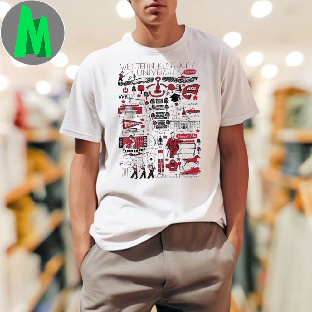 Design Western Kentucky University Art Illustration T-shirt