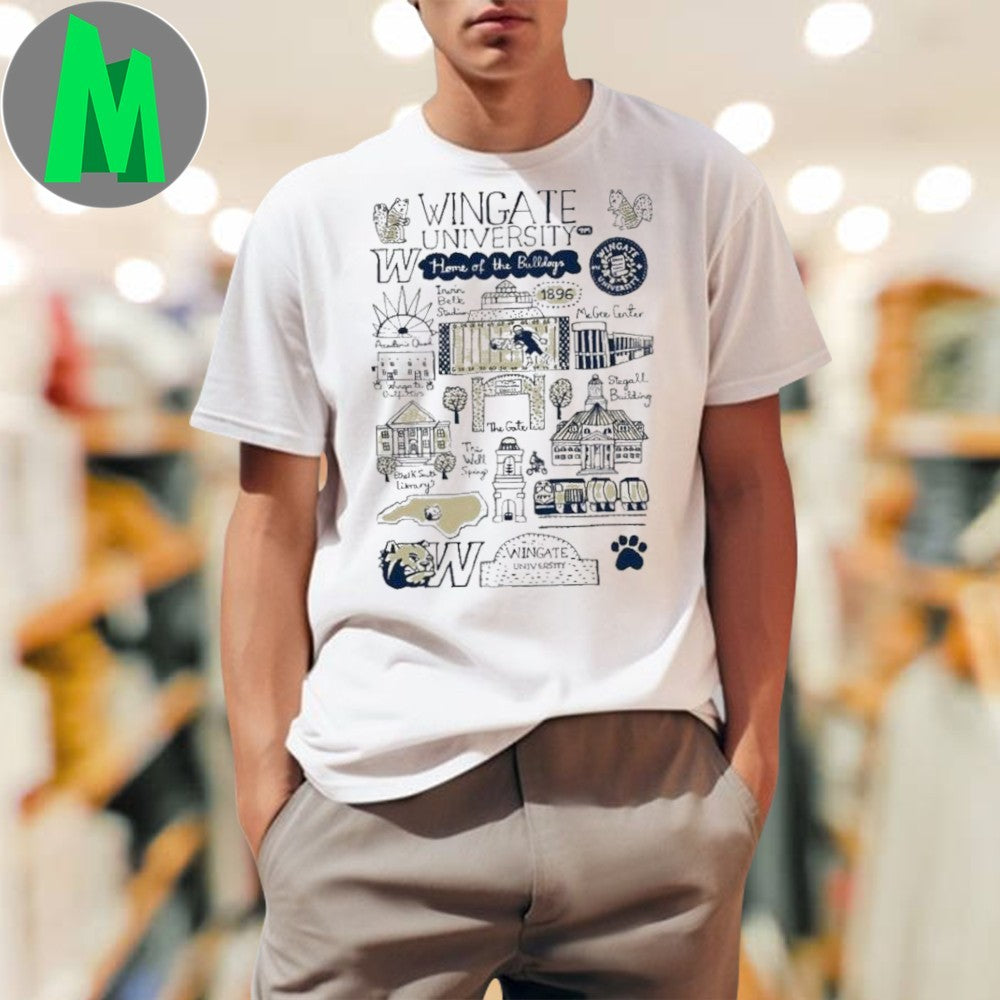Design Wingate University Art Illustration T-shirt