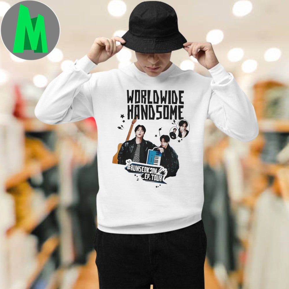 Design Worldwide Handsome Run Seokjin Ep Tour Shirt
