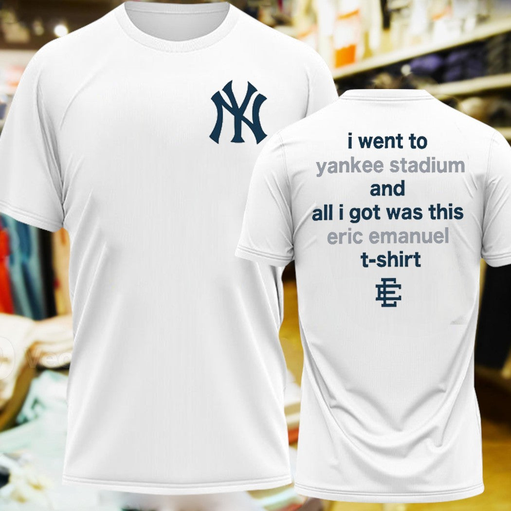 Design Yankees + Eric Emanuel 2025 Two Sides Shirt