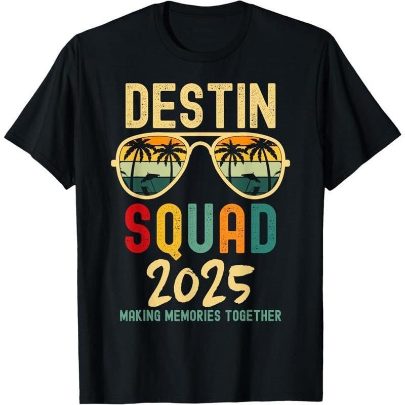 Destin Florida Vacation Squad 2025 Matching Group Family T-Shirt Hoodie, Sweatshirt | UrbanDripWear.com