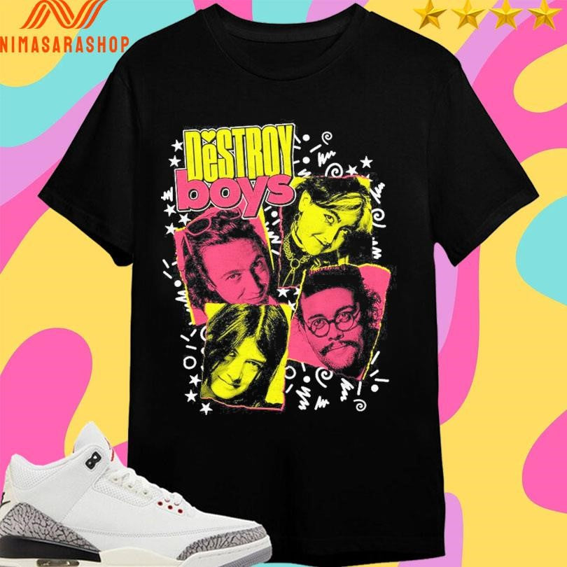Destroy Boys Tiger Beat Black Tour Shirts
