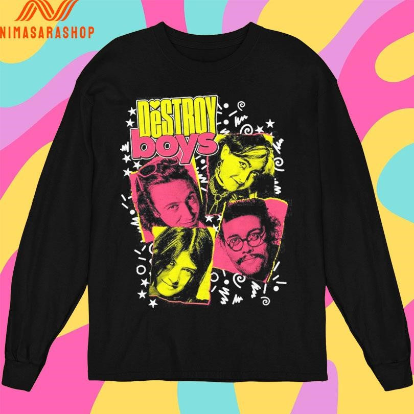 Destroy Boys Tiger Beat Black Tour Shirts