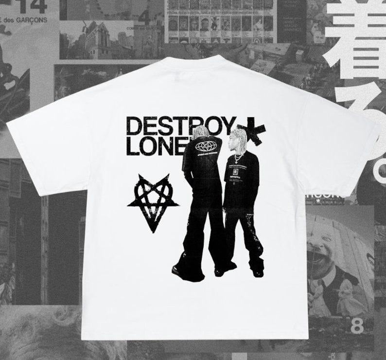 Destroy lonely graphic t-shirt Hoodie, Sweatshirt | UrbanDripWear.com
