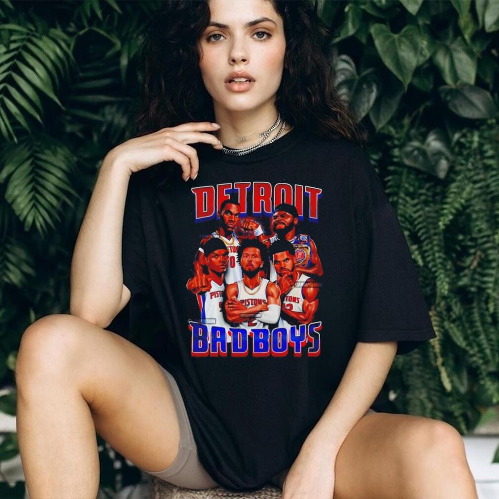 Detroit Basketball Bad Boys Vintage Graphic T Shirt