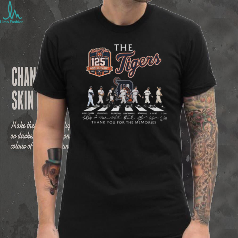 Detroit Tigers 125th Anniversary Abbey Road Signature Legends T Shirt