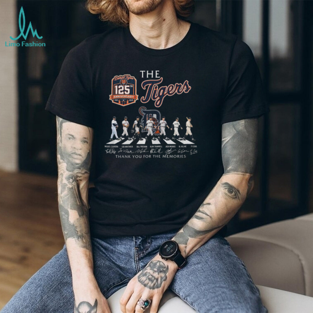 Detroit Tigers 125th Anniversary Abbey Road Signature Legends T Shirt