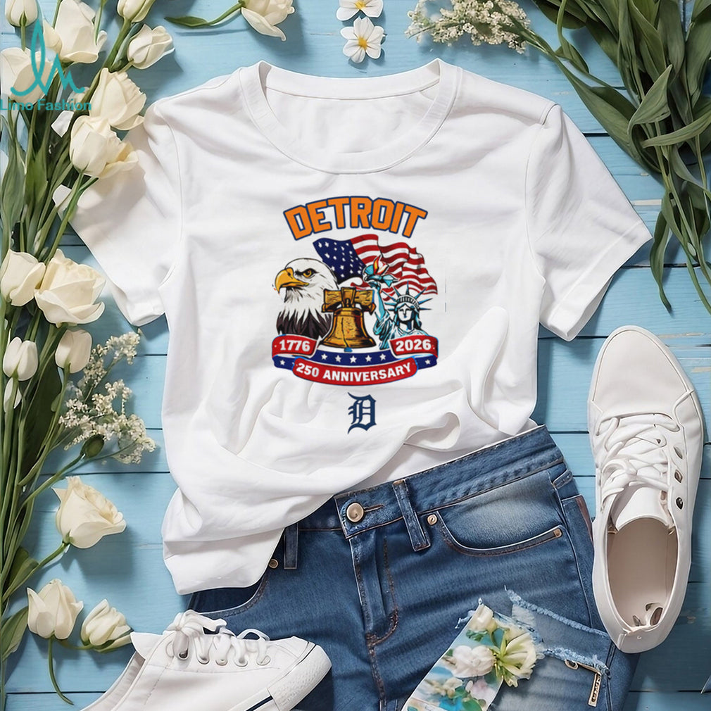 Detroit Tigers 250th Anniversary 1776 2026 Patriotic Baseball Jersey T Shirt