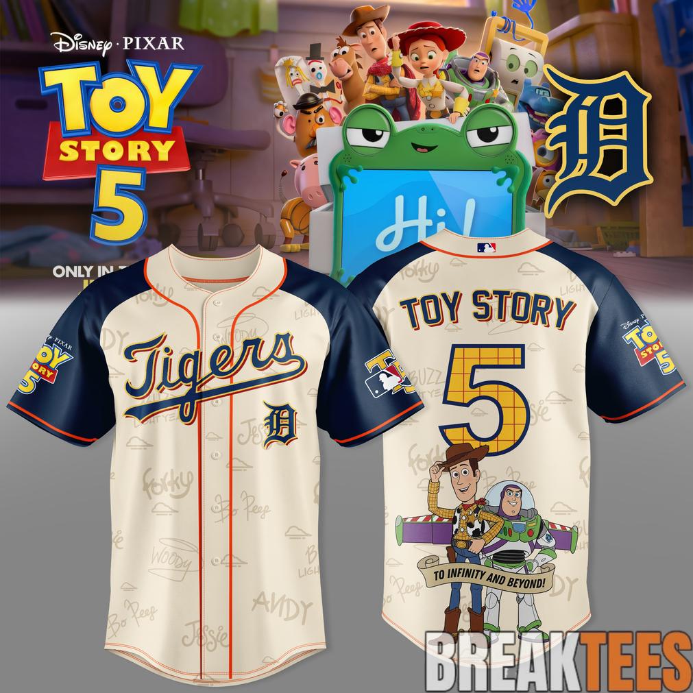 Detroit Tigers x Toy Story 5 Theme Nights Limited Edition Jersey
