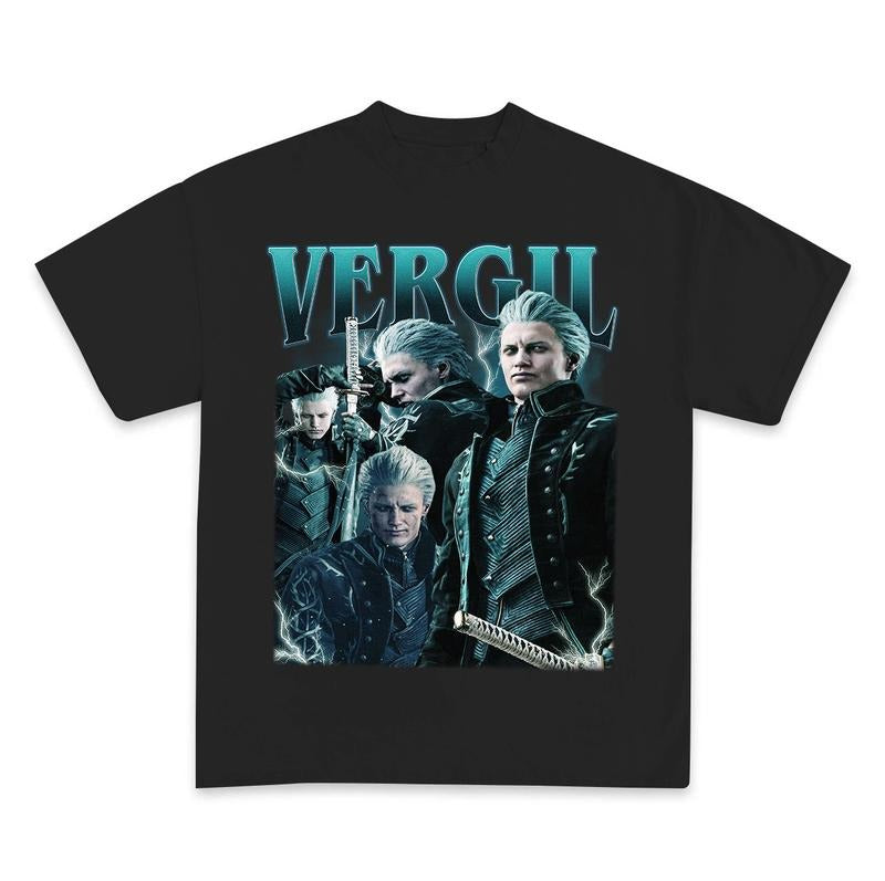 Devil May Cry Vergil unisex shirt, game shirt, Fantassy Adventure graphic tee, gif for him Hoodie, Sweatshirt