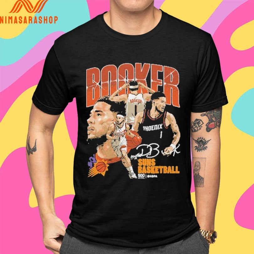 Devin Booker Phoenix Suns Basketball Collage Shirts