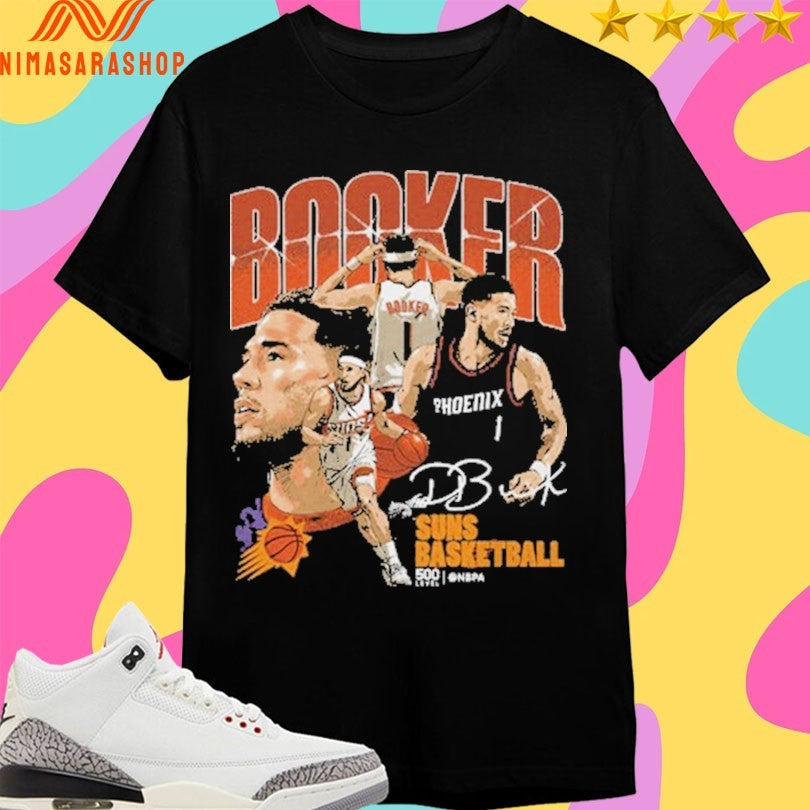 Devin Booker Phoenix Suns Basketball Collage Shirts