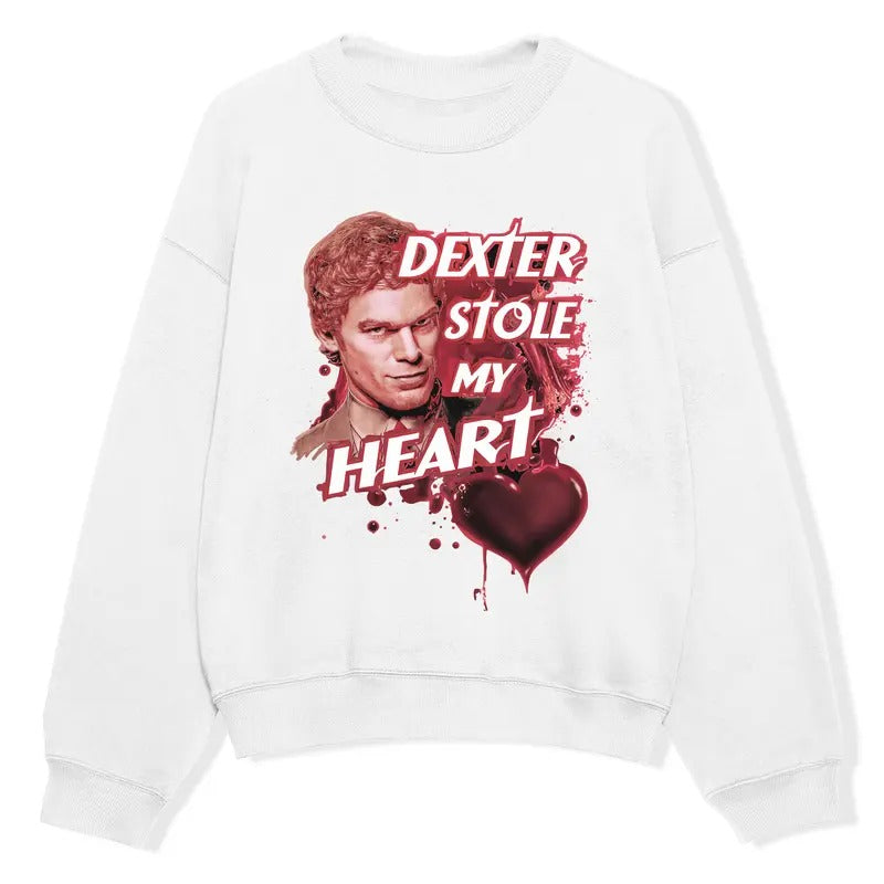 Dexter Morgan Stole My Heart Vintage Shirt, Dexter Morgan Shirt, Gift For Man Unisex Shirt, Hoodie, Sweatshirt, Rock...