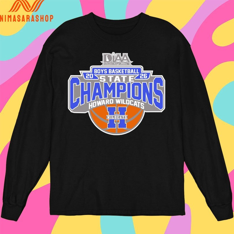 Diaa Boys Basketball 2026 State Champions Howard Wildcats Shirts