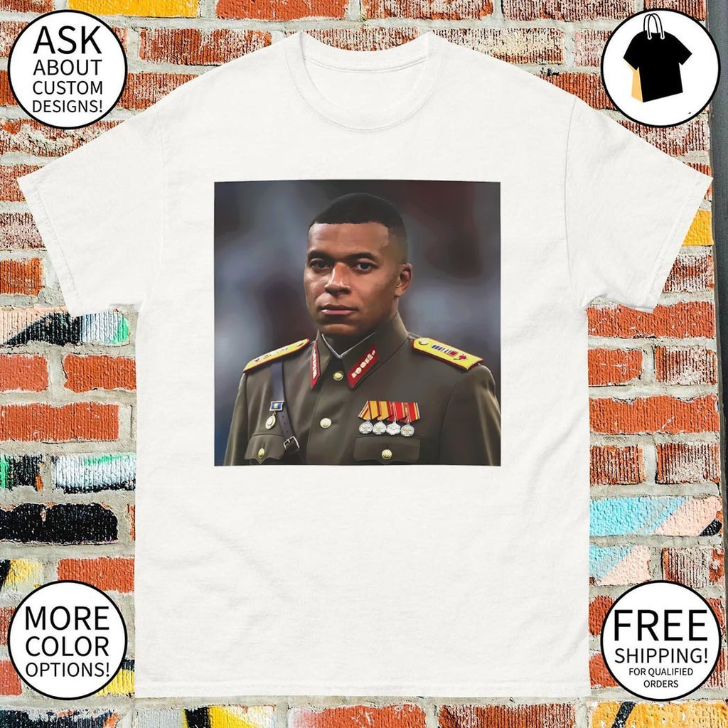Dictator Mbappe Funny General Kylian Mbappé Meme shirt