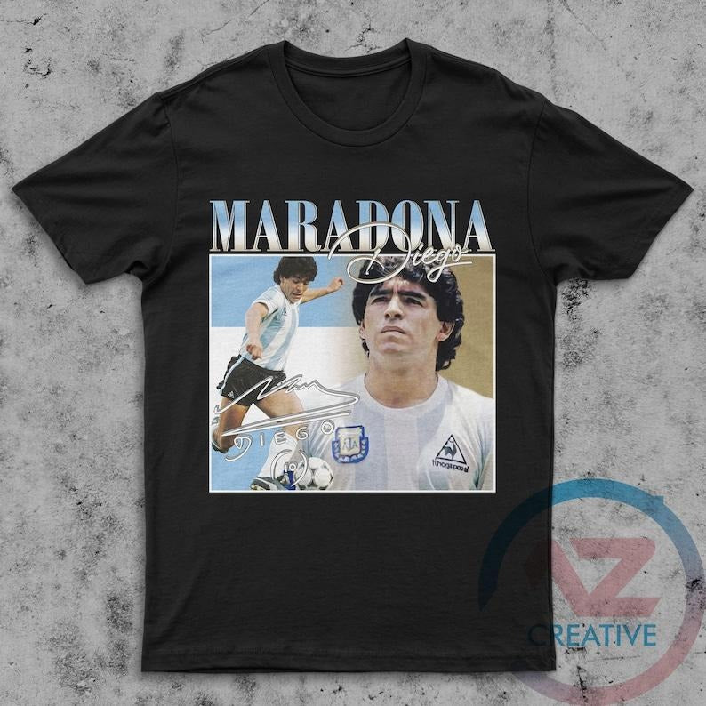 Diego Maradona shirt vintage 90s shirt diego maradona legend football shirt birthday gift shirt Hoodie, Sweatshirt
