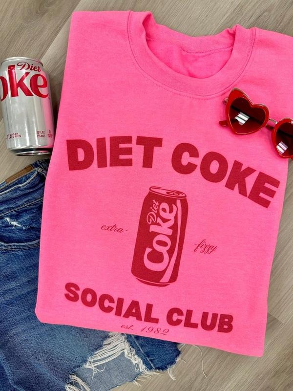 'Diet Coke Social Club' Crewneck Sweatshirt T-Shirts, Hoodie | UrbanDripWear.com