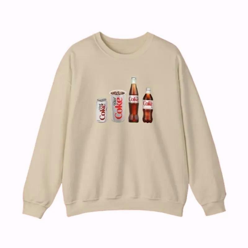 Diet Coke Unisex Crewneck Sweatshirt Fabric Menswear T-Shirts, Hoodie | UrbanDripWear.com