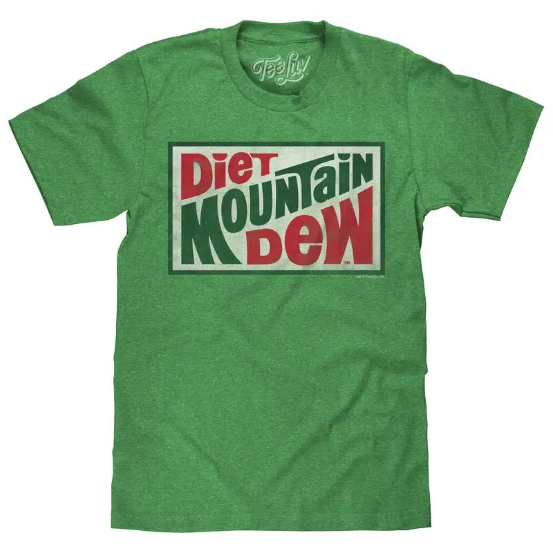 Diet Mountain Dew T-Shirt - Kelly Green Hoodie, Sweatshirt | UrbanDripWear.com