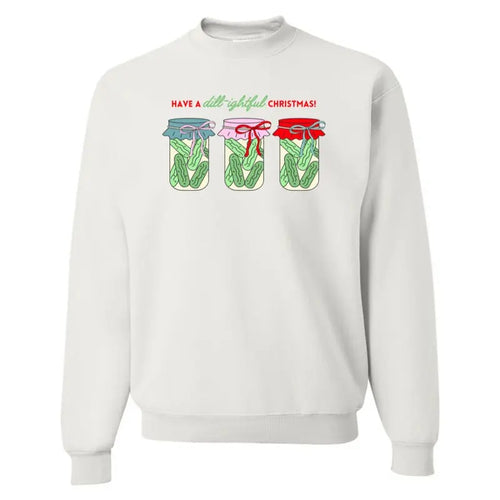 'Dill-ightful Christmas Pickles' Christmas Sweatshirt T-Shirts, Hoodie | UrbanDripWear.com