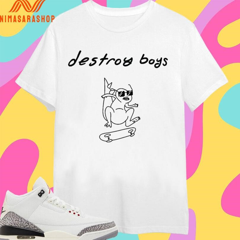 Dino Skater Destroy Boys Shirts