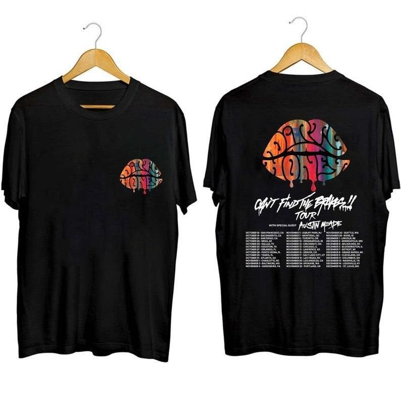Dirty Honey Can't Find The Brakes 2023 Tour Shirt, Dirty Honey Band Fan Shirt, Dirty Honey 2023 Tour Shirt, Can't Find...