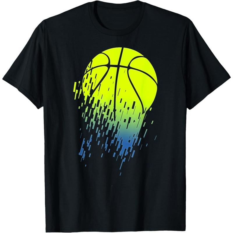Disintegrating Neon Green Basketball Urban Graphic T-Shirt made in usa Hoodie, Sweatshirt | UrbanDripWear.com