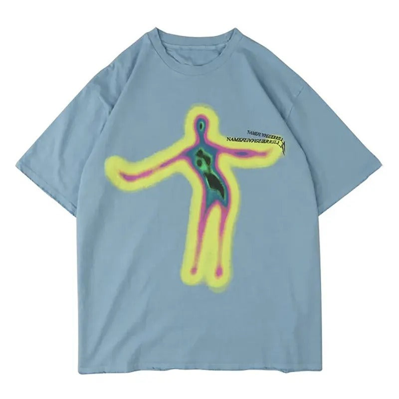 Distorted Portrait Graphic Tee T-Shirt Hoodie, Sweatshirt | UrbanDripWear.com