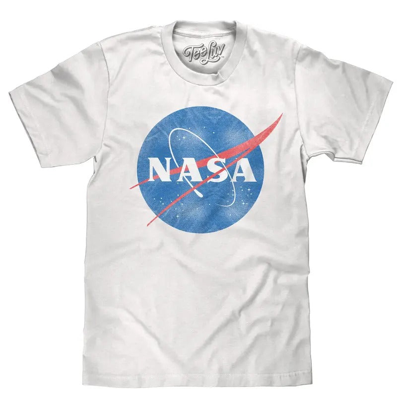 Distressed NASA Logo T-Shirt - White Hoodie, Sweatshirt | UrbanDripWear.com